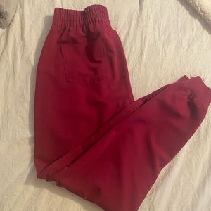 Figs M Tall Zamora Jogger Scrub Pants Dark Magenta